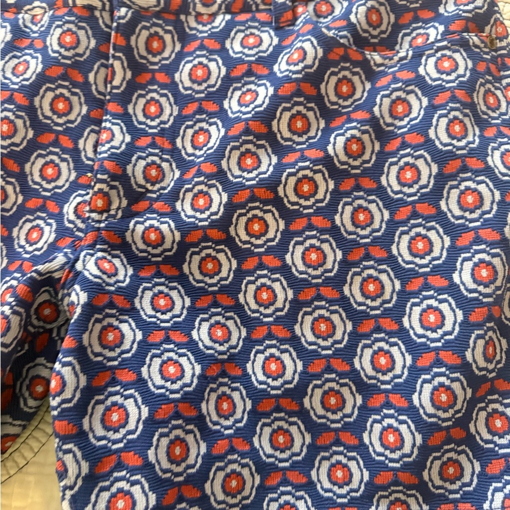 Stylish St33le Navy Patterned Men's Shorts - Picture 3 of 4